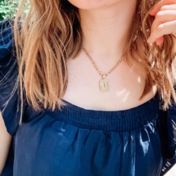 Nilevibes HIP HOP Initial Letter Pendant Necklace,Gold Platd Capital AlphabetA-Z - Picture 5 of 16